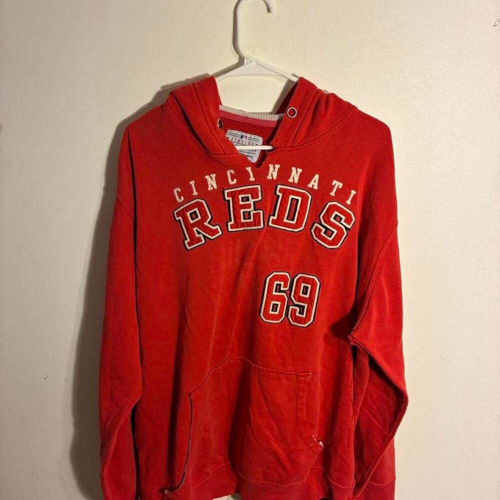 Mlb Men's Red Hoodie